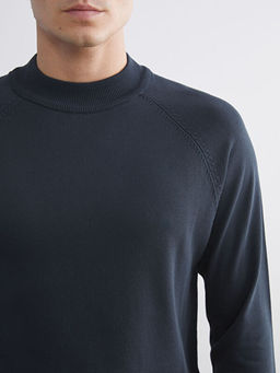 Yar?m Bal?k?? Yaka Uzun Kollu Erkek Triko Kazak