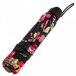 Зонт механический Марта Роза ткань эпонж (полиэстер), 8 лучей, д/купола 96см, 3 сложения, 24см в сложенном виде, обрезиненная ручка, 275гр (Китай) - Домашняя мода фото 4