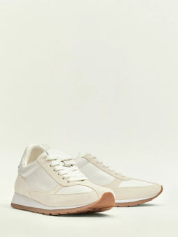 Кроссовки из натуральной кожи, W018/ivoor