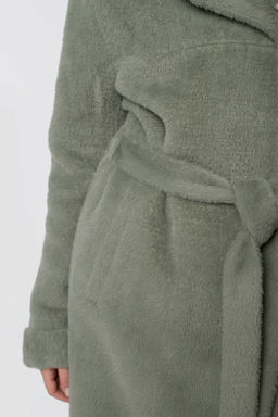 Пальто женское демисезонное (пояс) в составе ШЕРСТЬ - El podio фото 6