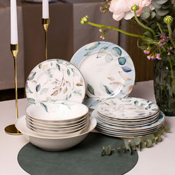 Набор столовый Jewel Оливи, 19 предметов (нью бон) фарфор арт. ПС0030-03