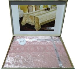 Скатерть EFOR DEFNE 160*220 прямоугольник пудровый PUDRA