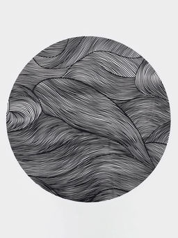 Набор салфеток сервировочных на стол Доляна «Матера», 4 шт., 38×38 см, чёрный