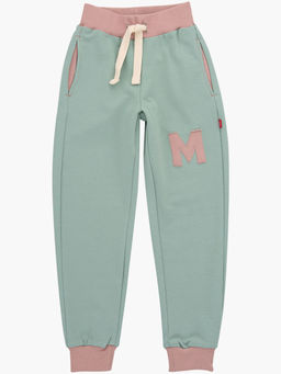 Брюки на резинке из кашкорсе для девочки UD 0855 мята/персик - Mini maxi фото 14