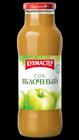 Цена за 4 шт. Сок Кухмастер Яблочный с мякотью 680 мл