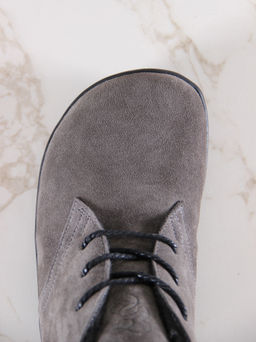 Босоногие ботинки 208.NATAbl.Серый замок замша/шерсть