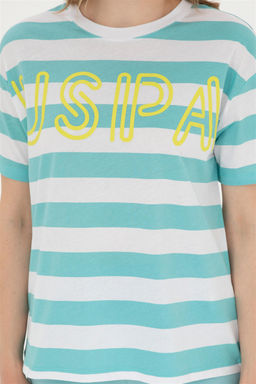 U. S. Polo Assn / Женская мятная футболка с круглым вырезом - U.s. polo assn фото 6