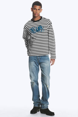 Camiseta boxy de manga larga y estampado gr?fico - H&m фото 5