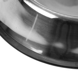 Миска для кормления животных из нержавеющей стали 1,5л, д29,5см, h6,5см, основание ПВХ (Китай) - Pet toys фото 2