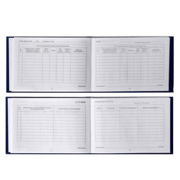 Зачетная книжка для среднего профессионального образования, 140×100 мм, Calligrata, жёсткая обложка, бумвинил, цвет синий