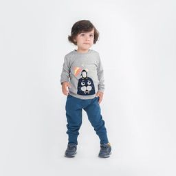 CRB wear/CWNB 62877-11-289 Джемпер для мальчика, светло-серый меланж/Ex.Cherubino  фото 2