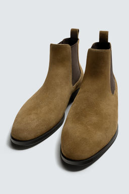 LEATHER CHELSEA BOOTS - Zara фото 9