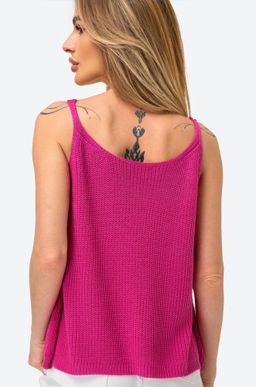 Женский вязаный топ на бретелях Happy Fox  фото 42