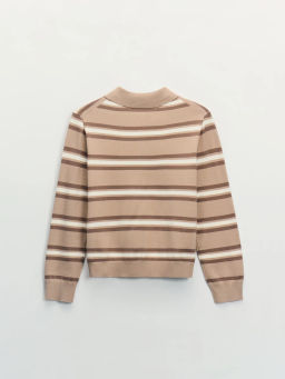 Джемпер из вискозы в полоску / Zarina  фото 8