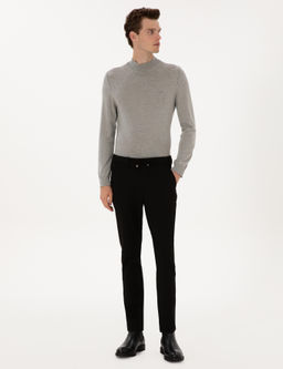 Siyah Slim Fit Kanvas Pantolon - Pierre cardin фото 3