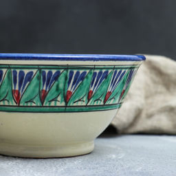 Бульонница узбекская Риштанская Керамика «Орнамент», 900 мл, d=18 см, МИКС