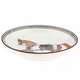 Конь Тарелка глубокая фарфоровая д180мм, h35мм, 420мл, с деколью, отводка, молочный, Символ 2026 года (Китай) - Домашняя мода фото 2