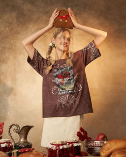 Футболка варёнка с шёлковой вставкой FRK002 - Sahar art lab фото 8