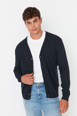 TRENDYOL MAN Vizon Slim Fit Pamuklu V Yaka Dugmeli H?rka TMNAW21HI0274 - Trendyolmilla фото 14