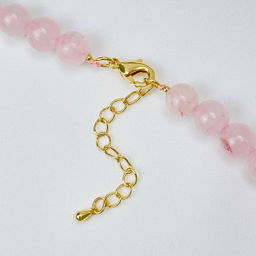 Колье из Розового кварца с кулоном 50 см +