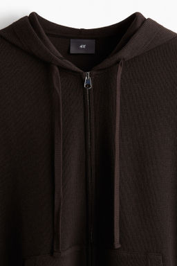 Chaqueta de punto con capucha Loose Fit - H&m фото 6