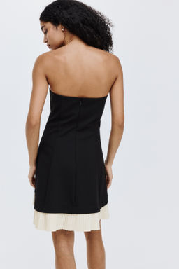 Vestido bandeau plisado - H&m фото 6