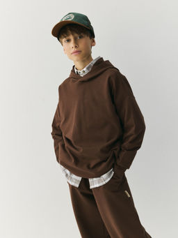 Худи оверсайз облегченное "Шоколад" 7+