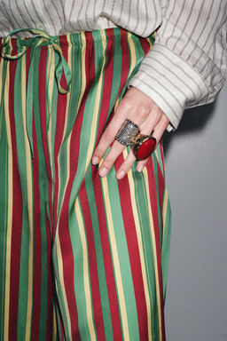 STRIPED PYJAMA TROUSERS ZW COLLECTION - Zara фото 4