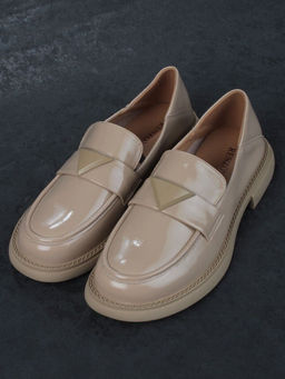 06-PDAG72-2 DK. BEIGE Туфли женские (натуральная кожа)