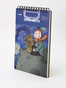 Скетчбук (B5) "Vincent starry night", blue (18*25) 30 л. 130 г/м