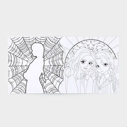 Раскраска-антистресс «Готические подружки», 21 х 21 см