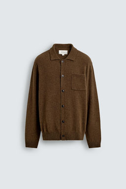 KNIT WOOL - ALPACA ORIGINS OVERSHIRT - Zara фото 7