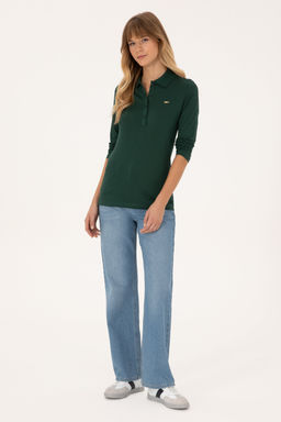 Kad_n Koyu Ye_il Basic Sweatshirt Sepette S_rpriz _ndirim - U.s. polo assn фото 11