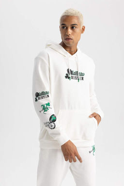 DeFactoFit Толстовка стандартного кроя с капюшоном NBA Boston Celtics  фото 4