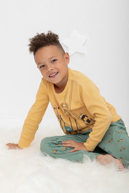 К 1541/25/пшеница,гонки на весеннем зеленом пижама дет