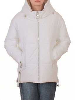 2387 WHITE Куртка зимняя женская (150 гр. холлофайбер)