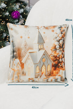 Наволочка декоративная новогодняя 2 шт рогожка