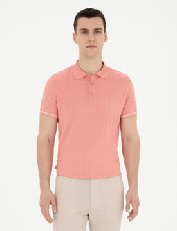 K_rm_z_ Slim Fit D__meli Polo Yaka Triko Ti__rt