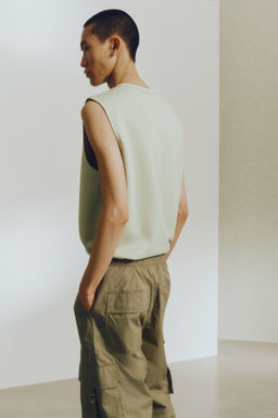 Camiseta sin mangas efecto neopreno Loose Fit - H&m фото 4