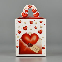 Цена за 2 шт. Коробка сборная Любовное послание 9?11?9 см