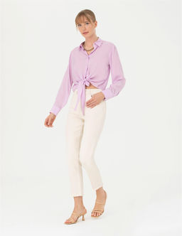 Lila Regular Fit Uzun Kollu G_mlek - Pierre cardin фото 4
