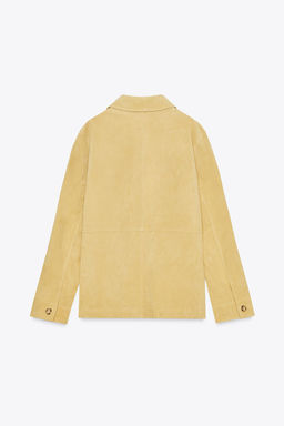 100% SUEDE LEATHER JACKET - Zara фото 3