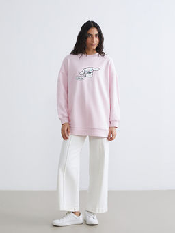 Cinnamoroll Bask?l? Kad?n Kal?n Sweatshirt Tunik