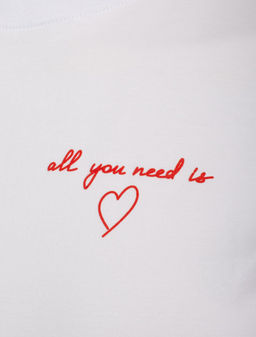 Свободная футболка с принтом из премиального хлопка с эастаном - Vilatte фото 2