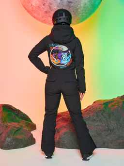 Женский сноубордический горнолыжный комбинезон Alpha Endless Aeternitas 223/2305 BLK - Черный  фото 28