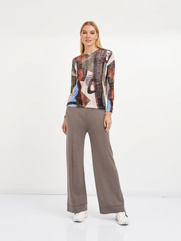 брюки женские широкие из вискозы