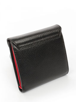 LACCOMA кошелек LA-2075-черный-красный натуральная кожа