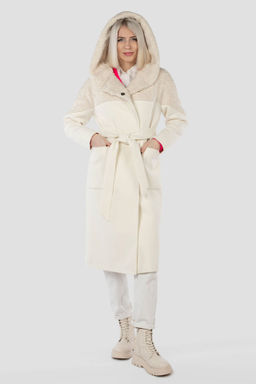 Пальто женское демисезонное (пояс) - El podio фото 2