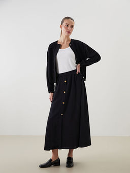 Beli Lastikli Krep Kad?n Etek