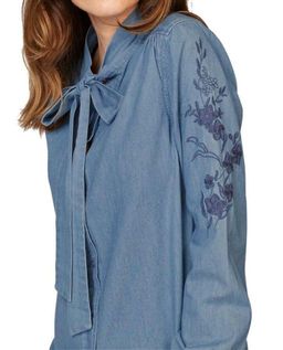 Вышивка, синяя - Heine фото 2